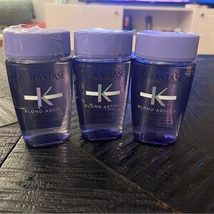 Kerastase Blond Absolu Purple Shampoo Travel Size - Violet Lot of 3 New SEALED
